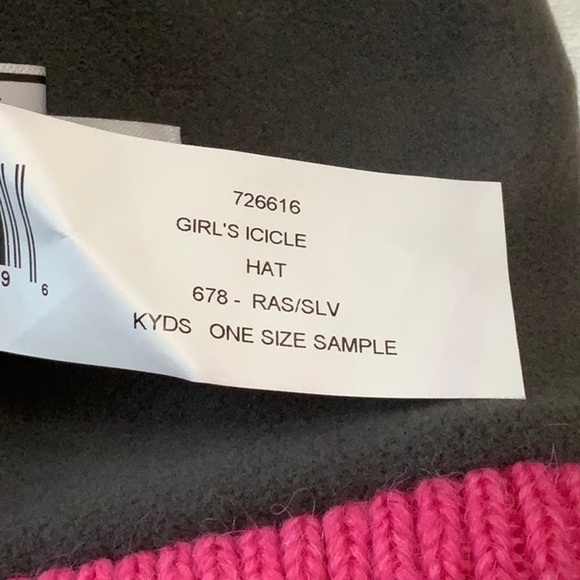 Spyder GIRLS ICICLE HAT Ras/Slv (pink/grey) - Picture 8 of 11